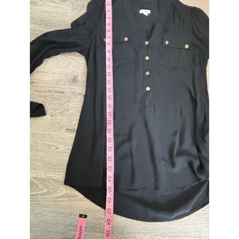 O'Dille Anthropologie Black Blouse Top - Picture 3 of 9